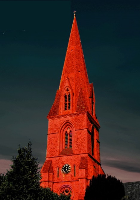 Floodlight Christ 				Church